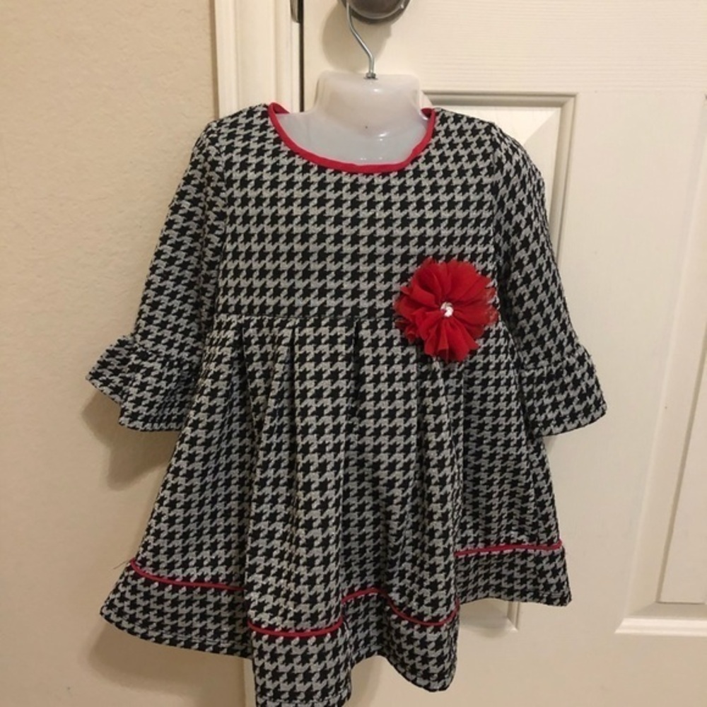 Bonnie Jean check print toddler girl dress size 5